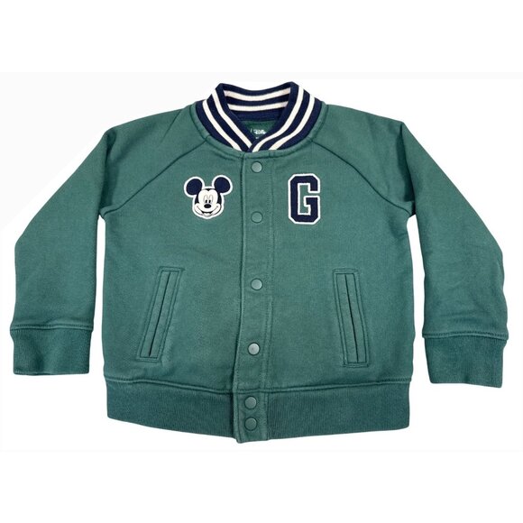 Disney, GAP Other - Disney Baby GAP Toddler 2 Yr Varsity Jacket Mickey Mouse Embroidered Bomber